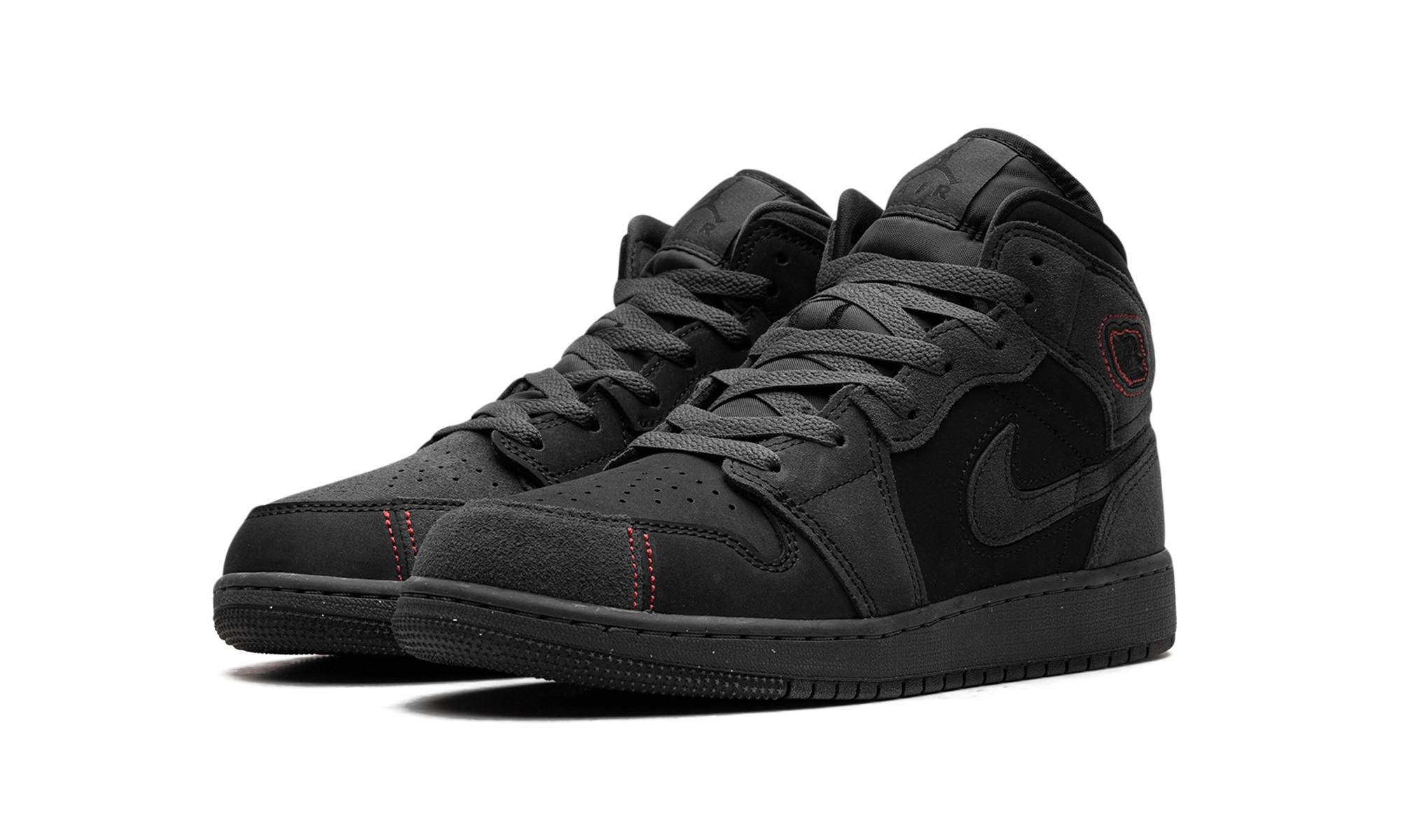 Air Jordan 1 Mid GS "BLACK SUEDE" All weather Endurance Ready