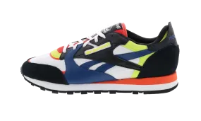 hard - sole - feature shoes odor - resistant running shoes Classic Leather "White/Blue/Black/Yellow"