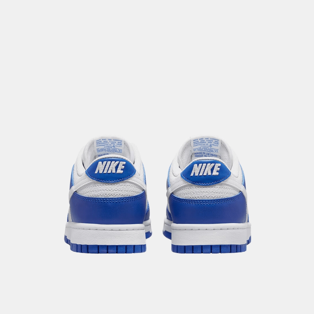 flat running NIKE DUNK LOW - PHOTON DUST/WHITE/RACER BLUE