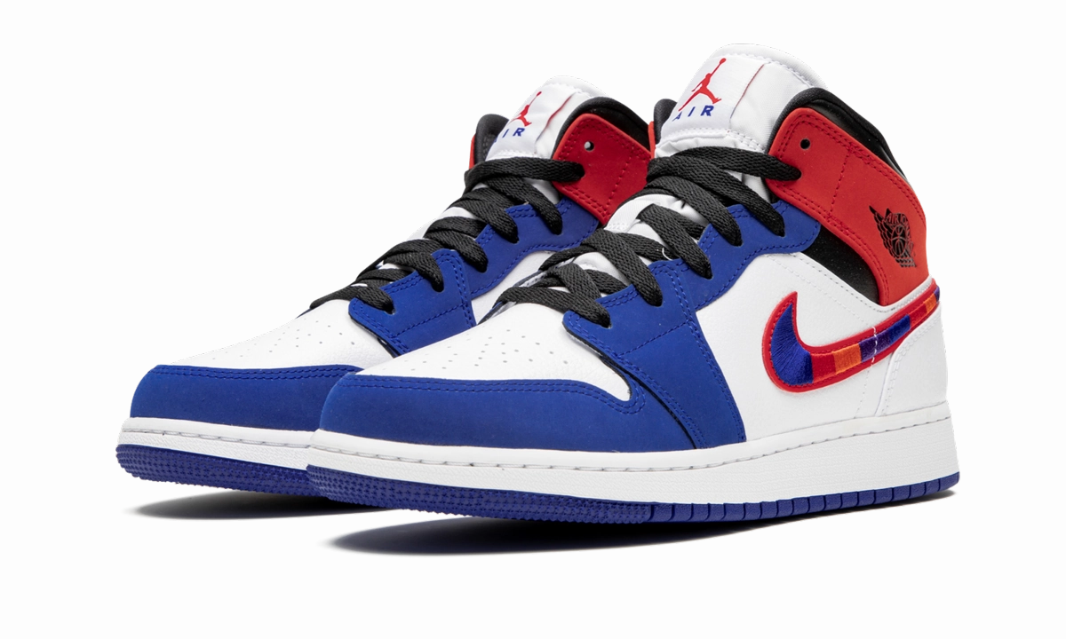 Stylish Support Smooth ride Air Jordan 1 Mid SE GS "Multicolor Swoosh"