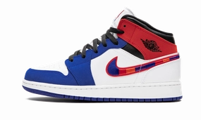 Cool Look Air Jordan 1 Mid SE GS "Multicolor Swoosh"