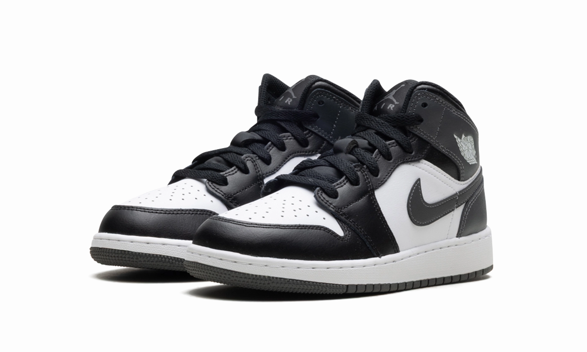 Air Jordan 1 Mid "Black/ Iron Grey/ White" Lifestyle Wear