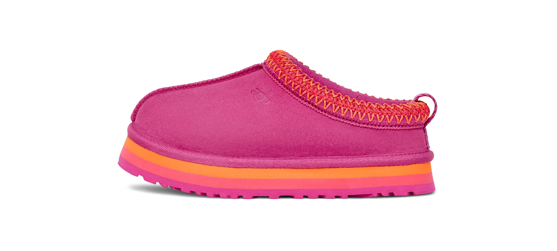 UGG Tazz Slipper Raspberry Multi (Kids) Heel Soft Arch support