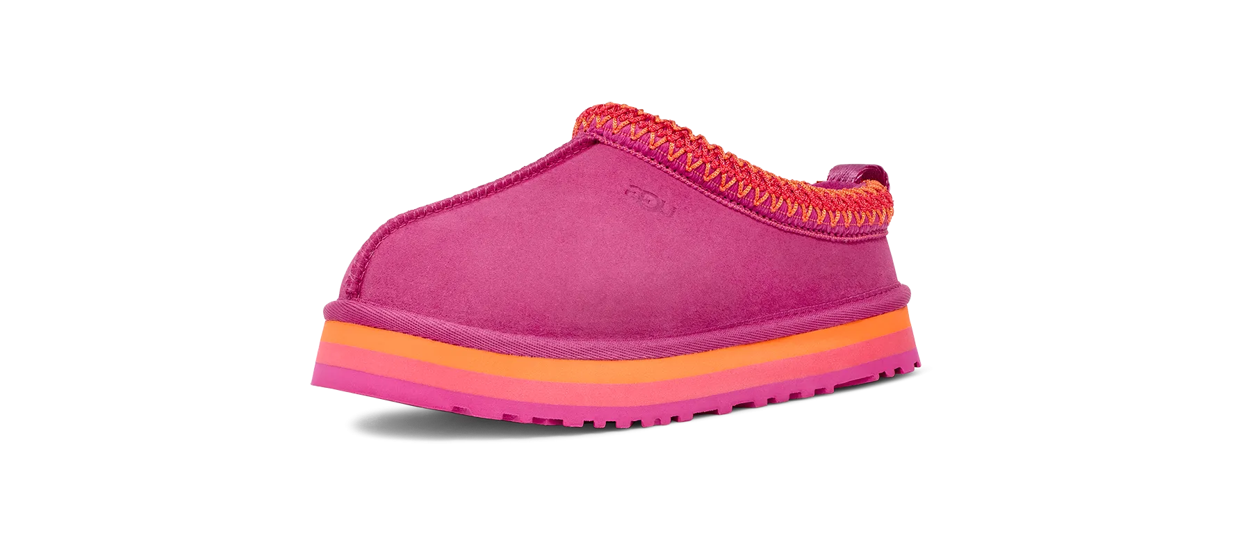 UGG Tazz Slipper Raspberry Multi (Kids) Season Proof Logo Glow