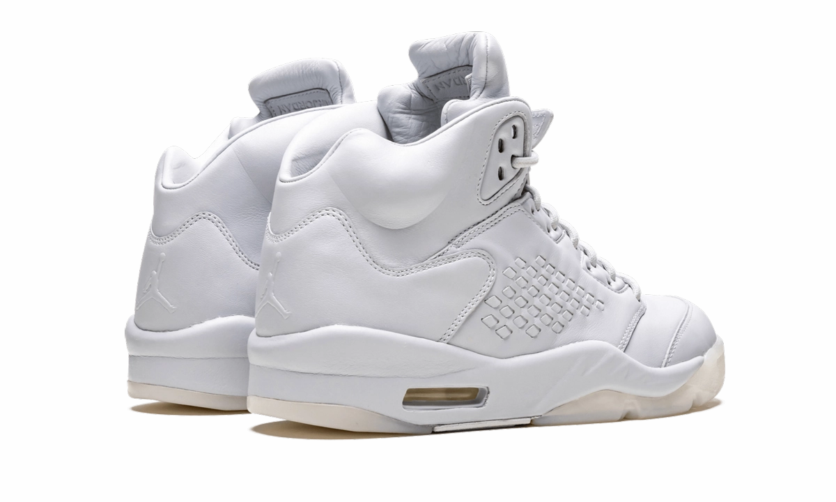 Air Jordan 5 Retro Prem "Pure Platinum" cool - down shoes midsole