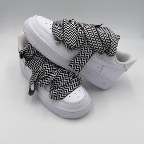 carbon - fiber - plate connected Nike Air Force 1 Lanvin Black &amp; White"