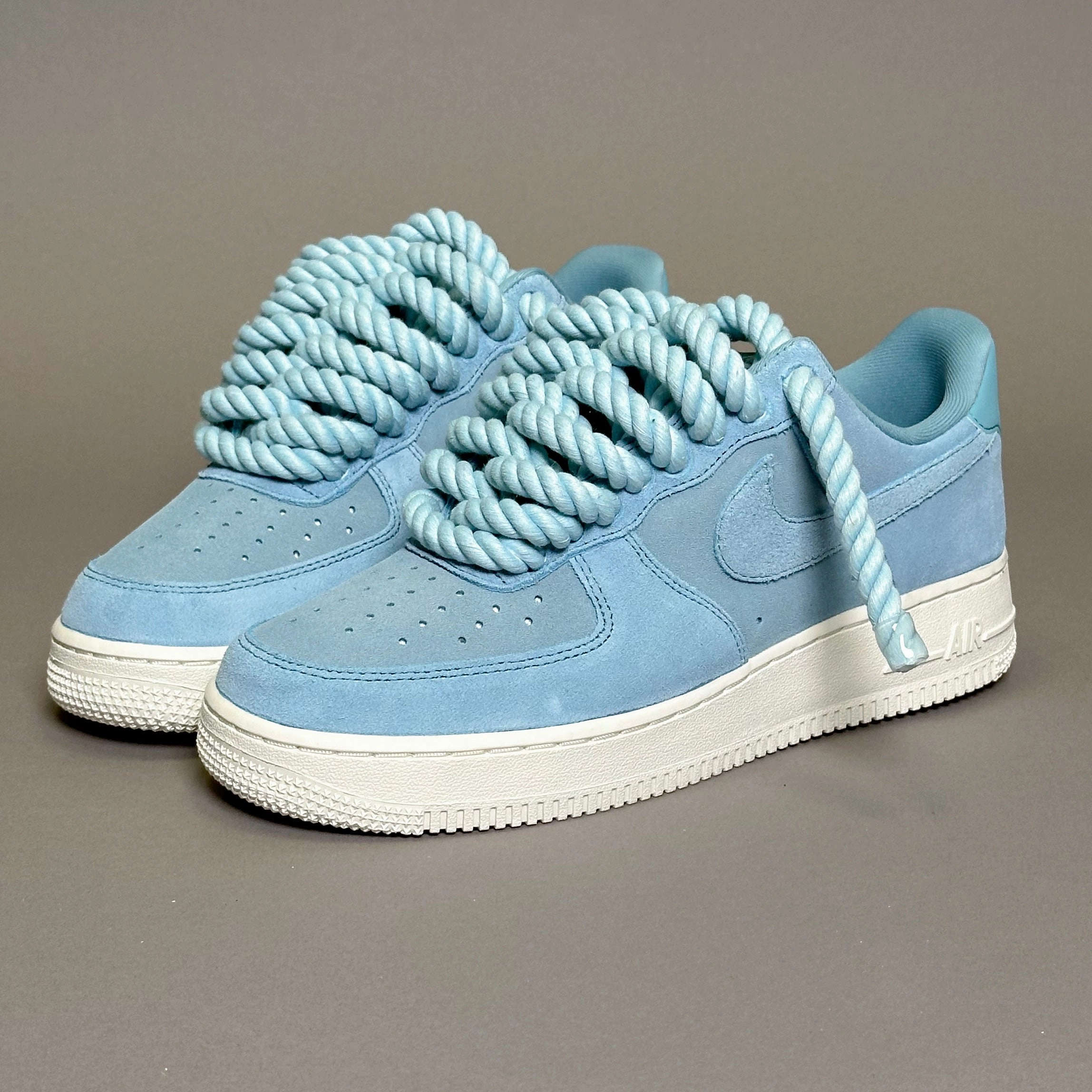 for long - distance track - ready Nike Air Force 1 Rope Laces??Triple White