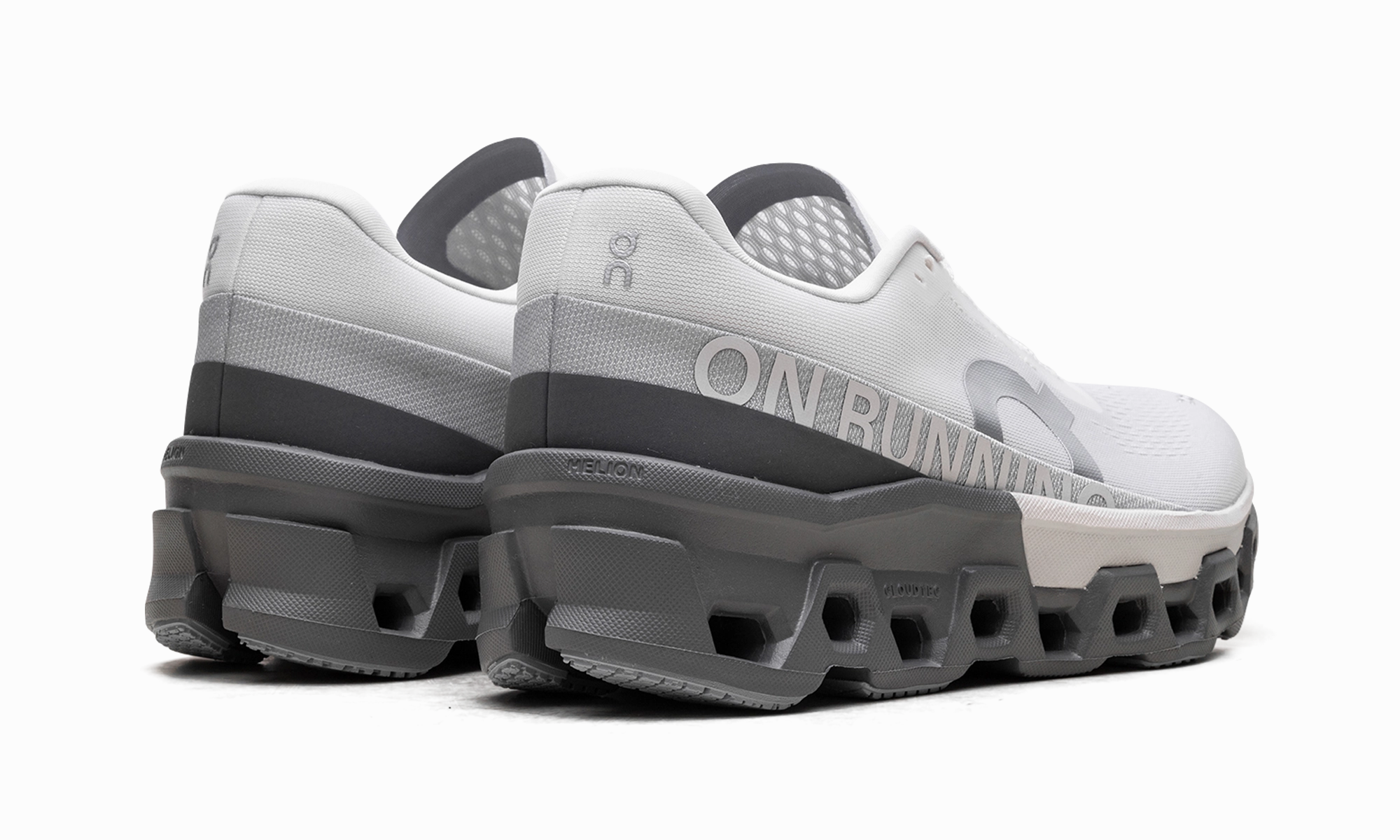 heel - cup - feature shoes strap - trimmed - design shoes Cloudmonster 2 "Frost Rock"