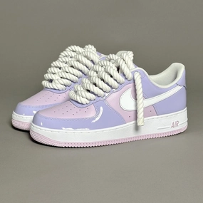 youth enthusiasm Nike Air Force 1 Patent Lavender "Rope Laces White" V1