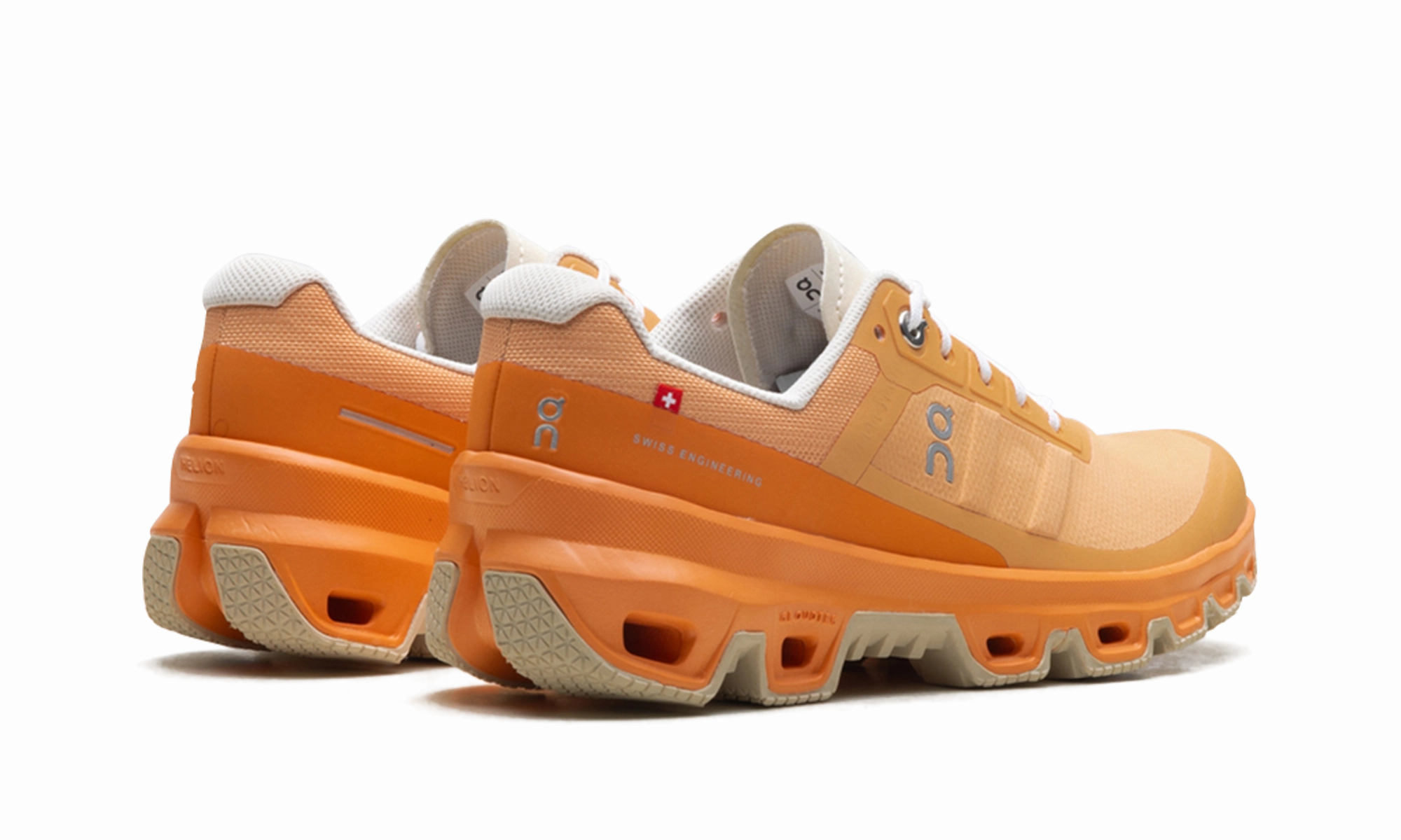 running with reflective gear mesh upper shoes Cloudventure WMNS "Orange Copper"