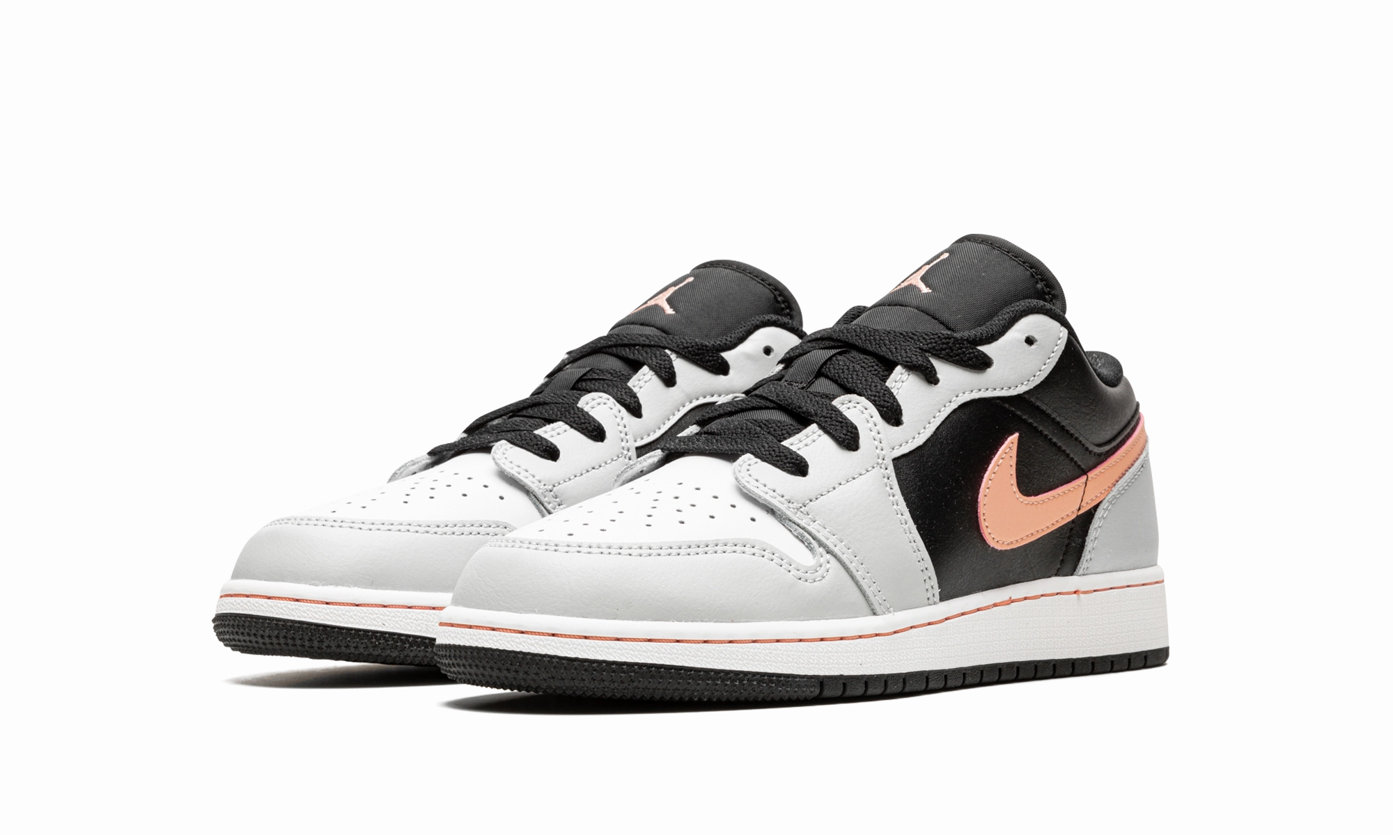 Jordan 1 Low GS "Black Grey Pink" Premium Technology Cushioned lining