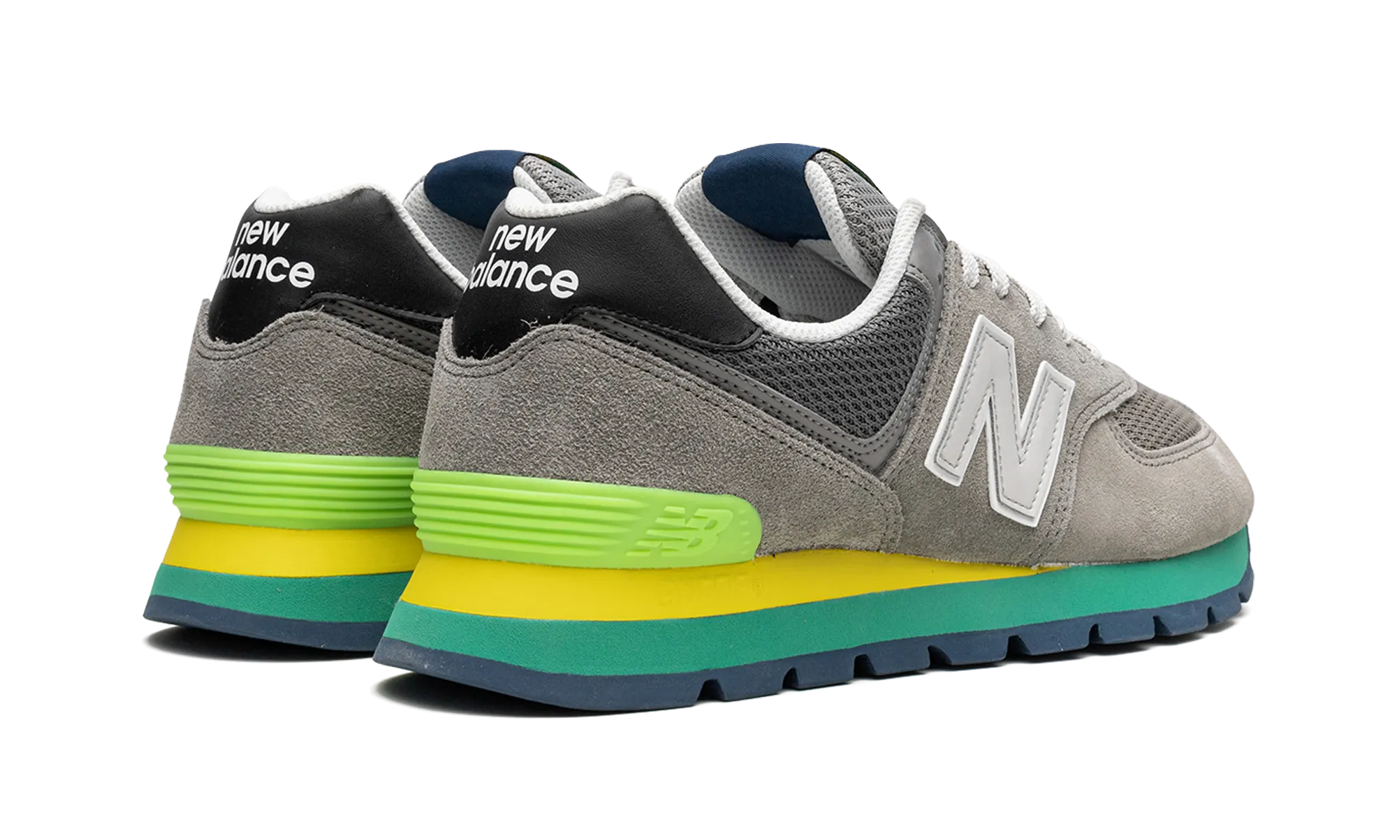 winter running footwear 574 Rugged "Rugged Grey Yellow Emerald"