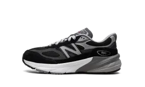 990v6 GS "Black/Silver" kids' comfort running with knee braces