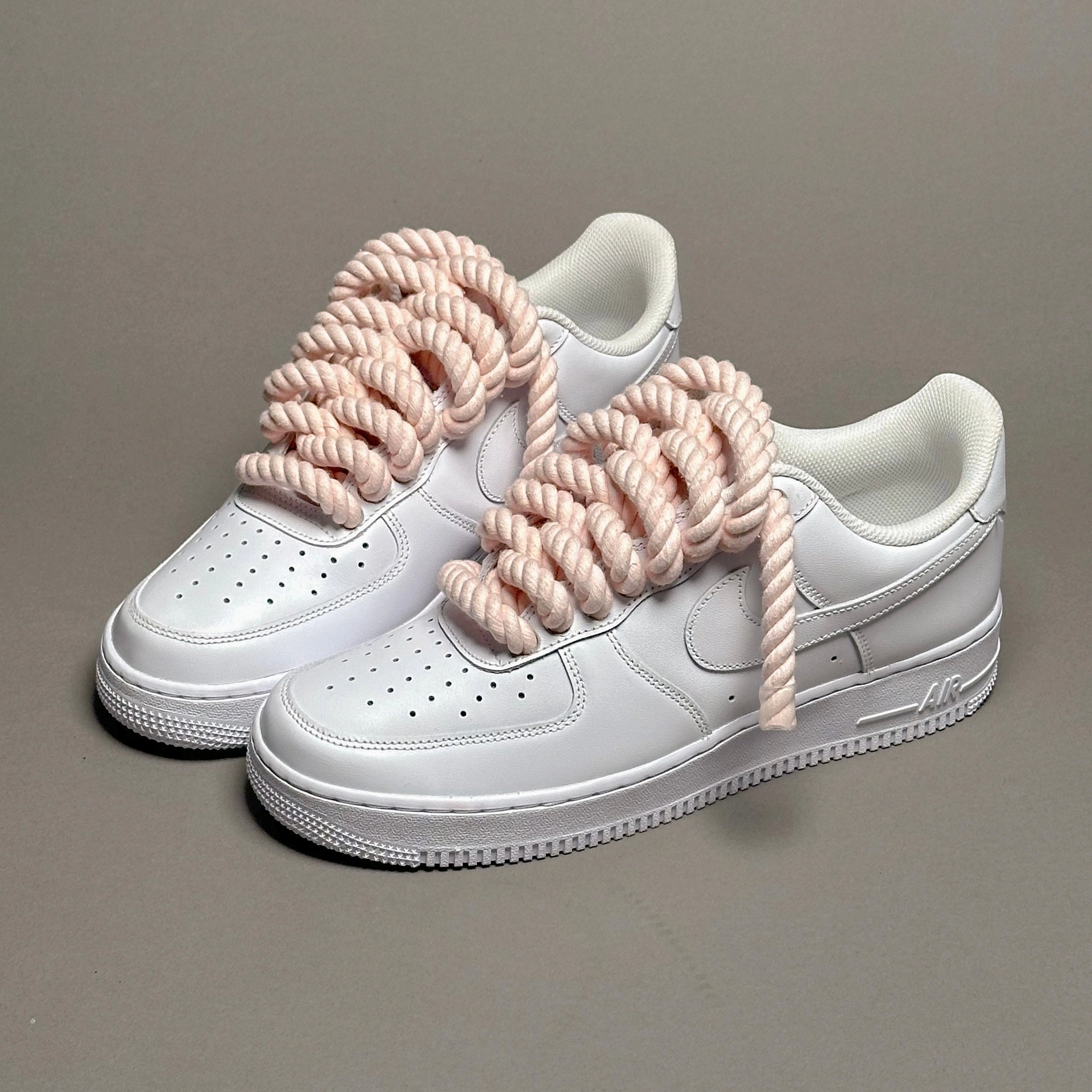 Custom Nike Air Force 1 Rope Laces Pink Tint??V1