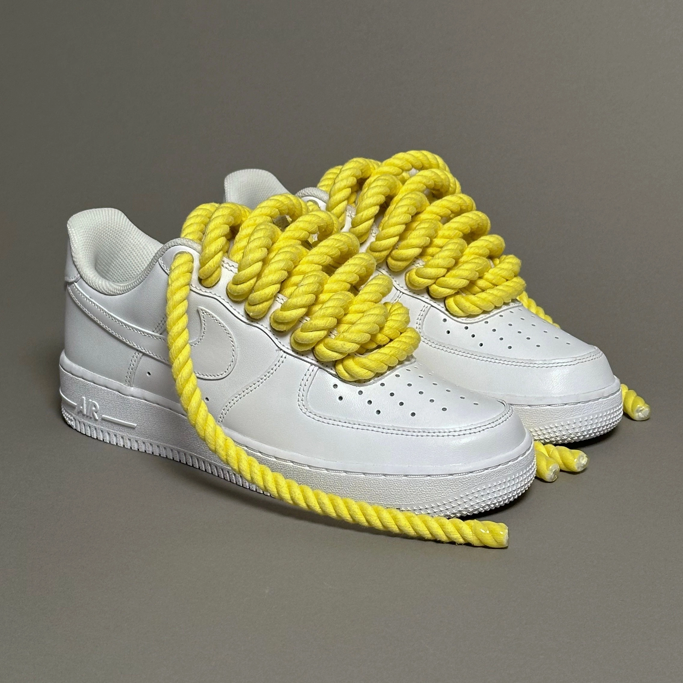 Nike Air Force 1 "Rope Laces Yellow Tint" V2 Mesh Lining Shock Absorbing