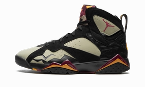 Air Jordan 7 SE "Black Olive" Heel Support retirement - themed running shoes
