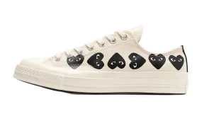 Pause Step Chuck Taylor All Star 70 Ox "Comme des Garcons PLAY Multi-Heart Milk"