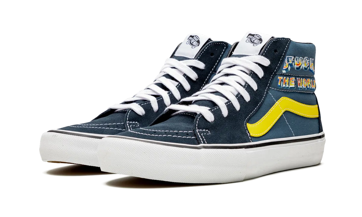 Spin Hike Sk8-Hi Pro "Supreme - F*ck the World - Navy"