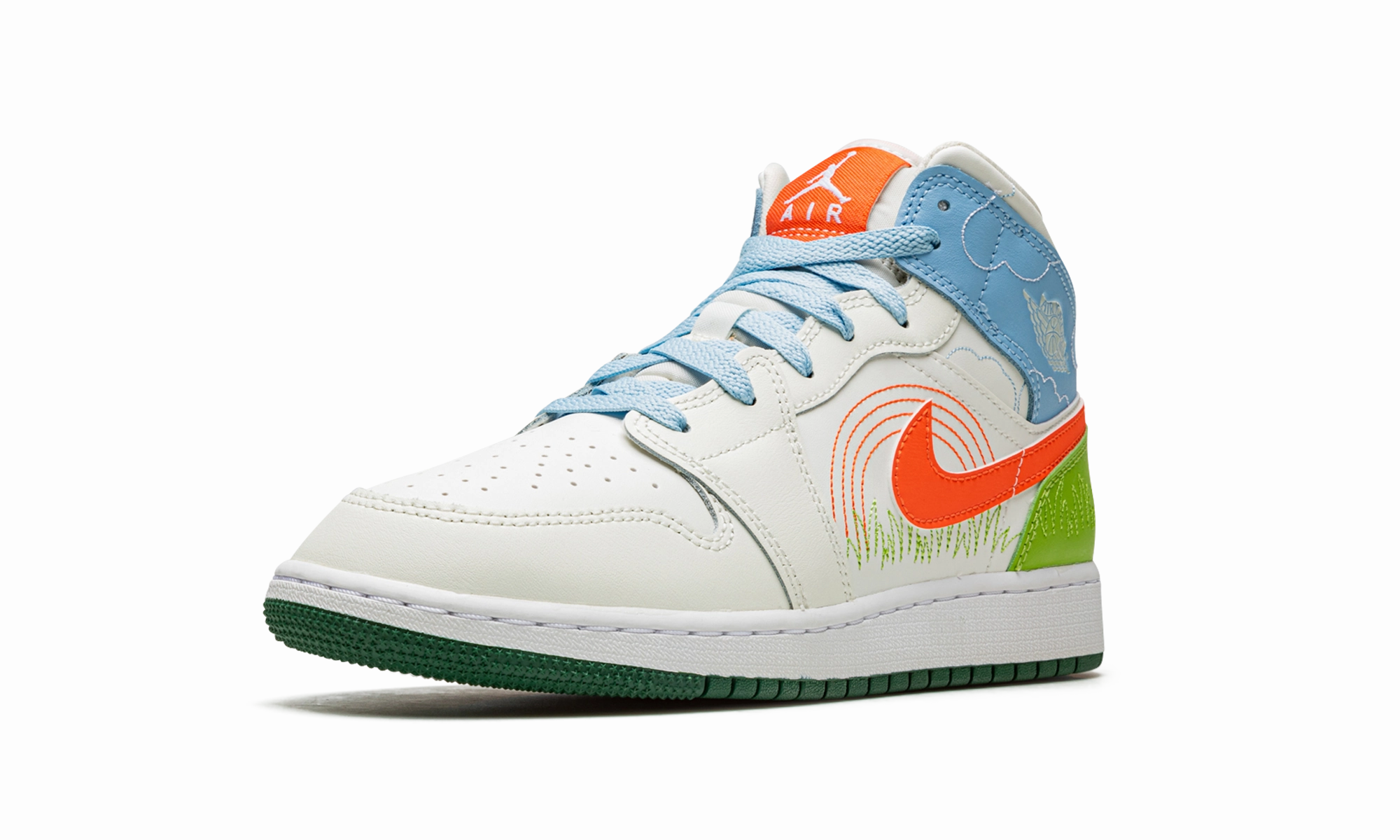 Air Jordan 1 MID SE GS "Stitch" Fresh Look