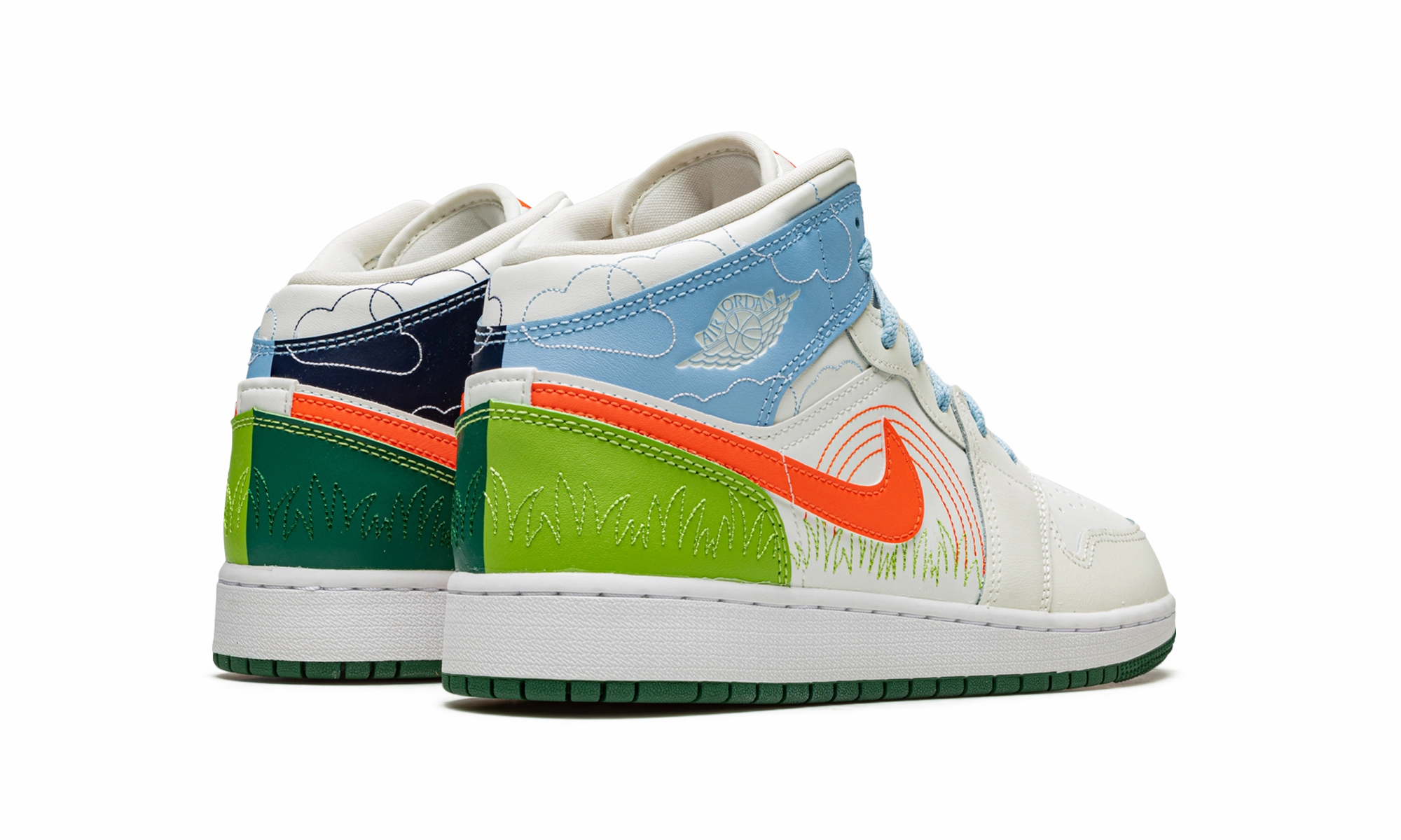 Ready To Go Everyday Fit Air Jordan 1 MID SE GS "Stitch"