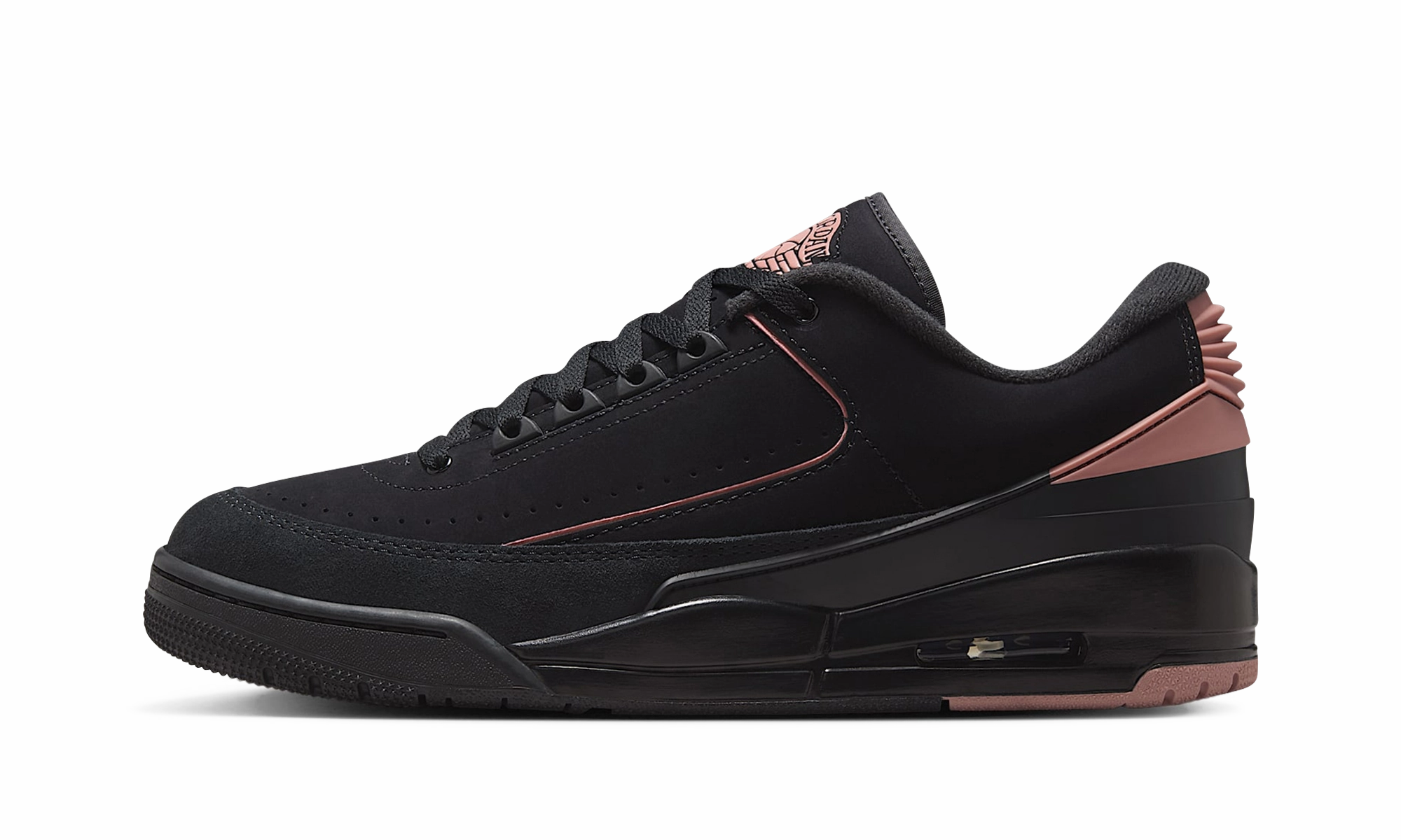 Non-Slip Sole All-weather look Air Jordan 2 Low "Black Rust Pink"
