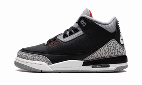 Air Jordan 3 GS "Black Cement" Multi-functional materials Comfortable fit