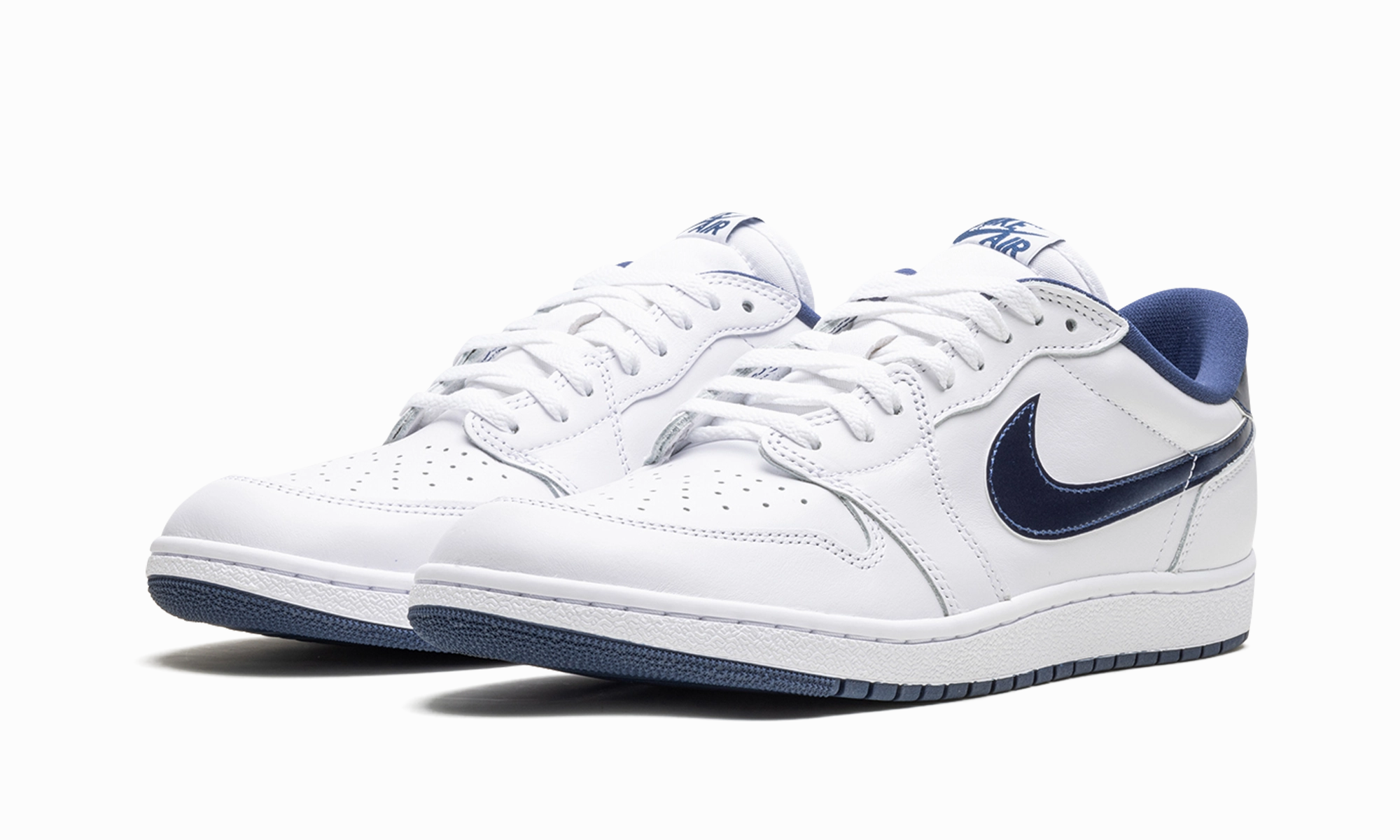 Padded Tongue All Day Comfort Air Jordan 1 Low 85 "Metallic Navy"