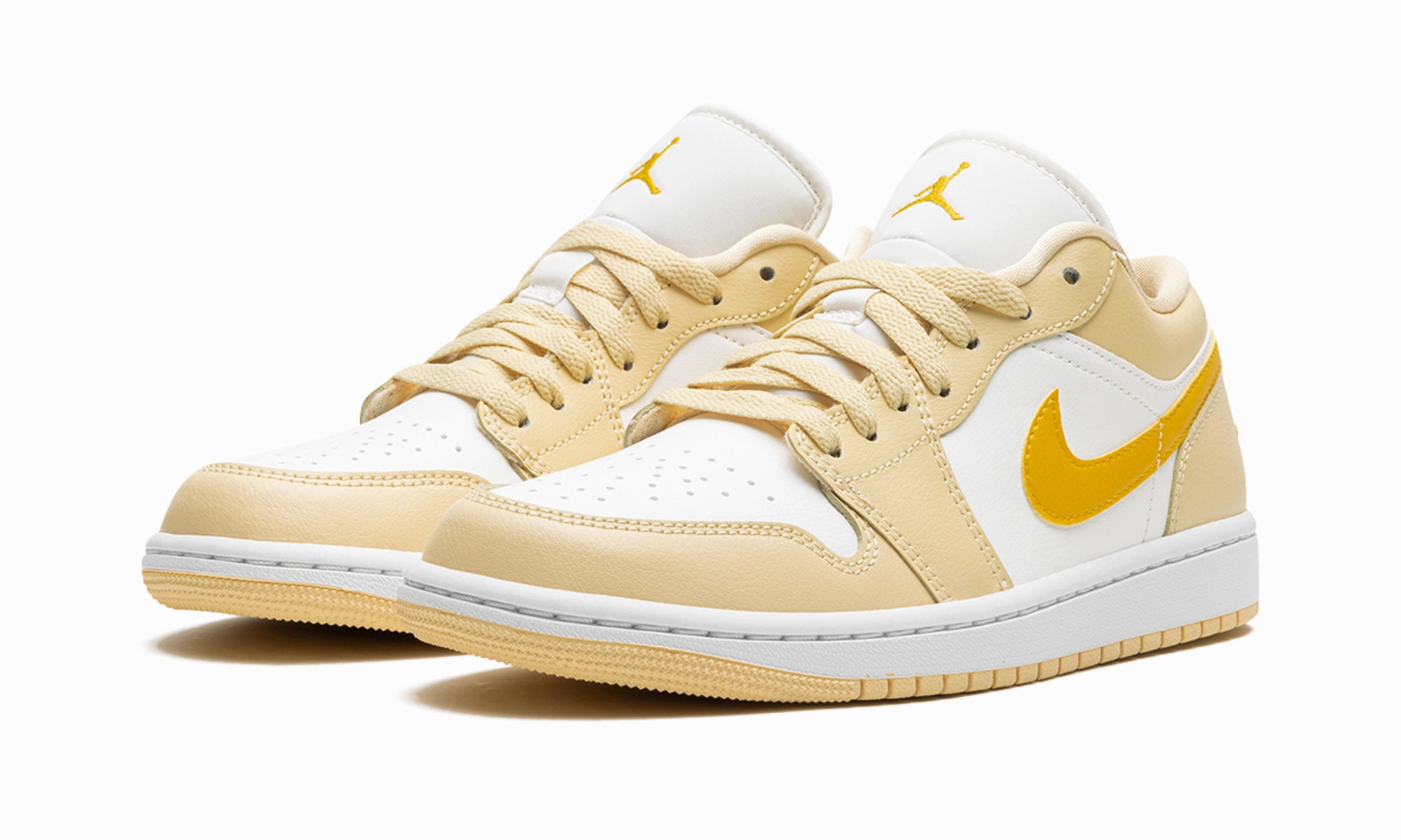 Air Jordan 1 Low WMNS "YELLOW OCHRE" Adjustable Fit Impact Support