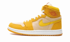Action Fit Air Jordan 1 Zoom Air CMFT 2 WMNS "Yellow Ochre/Tour Yellow-Pale Vanilla-Safety"