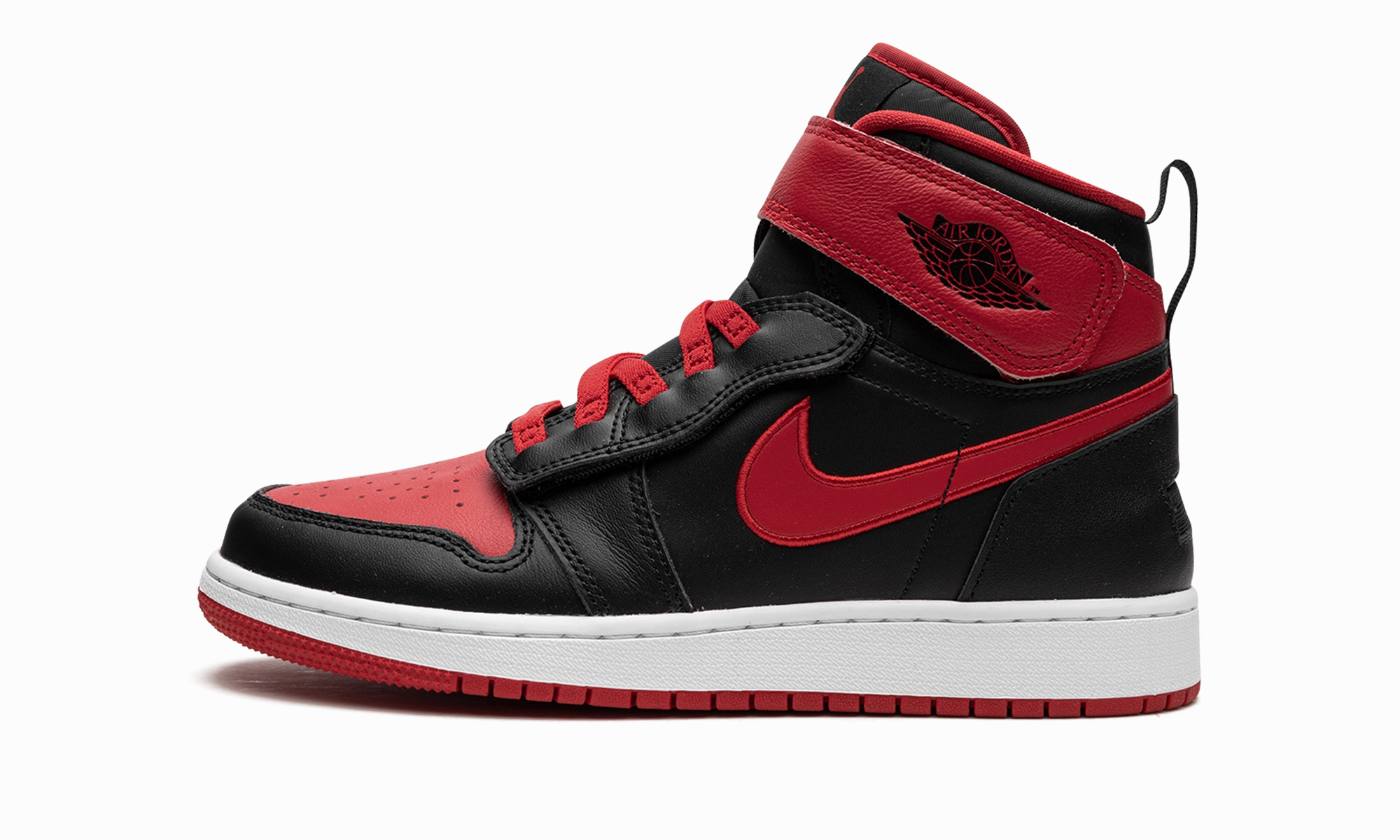 Air Jordan 1 High FlyEase GS "Bred" Lined Upper workout mode