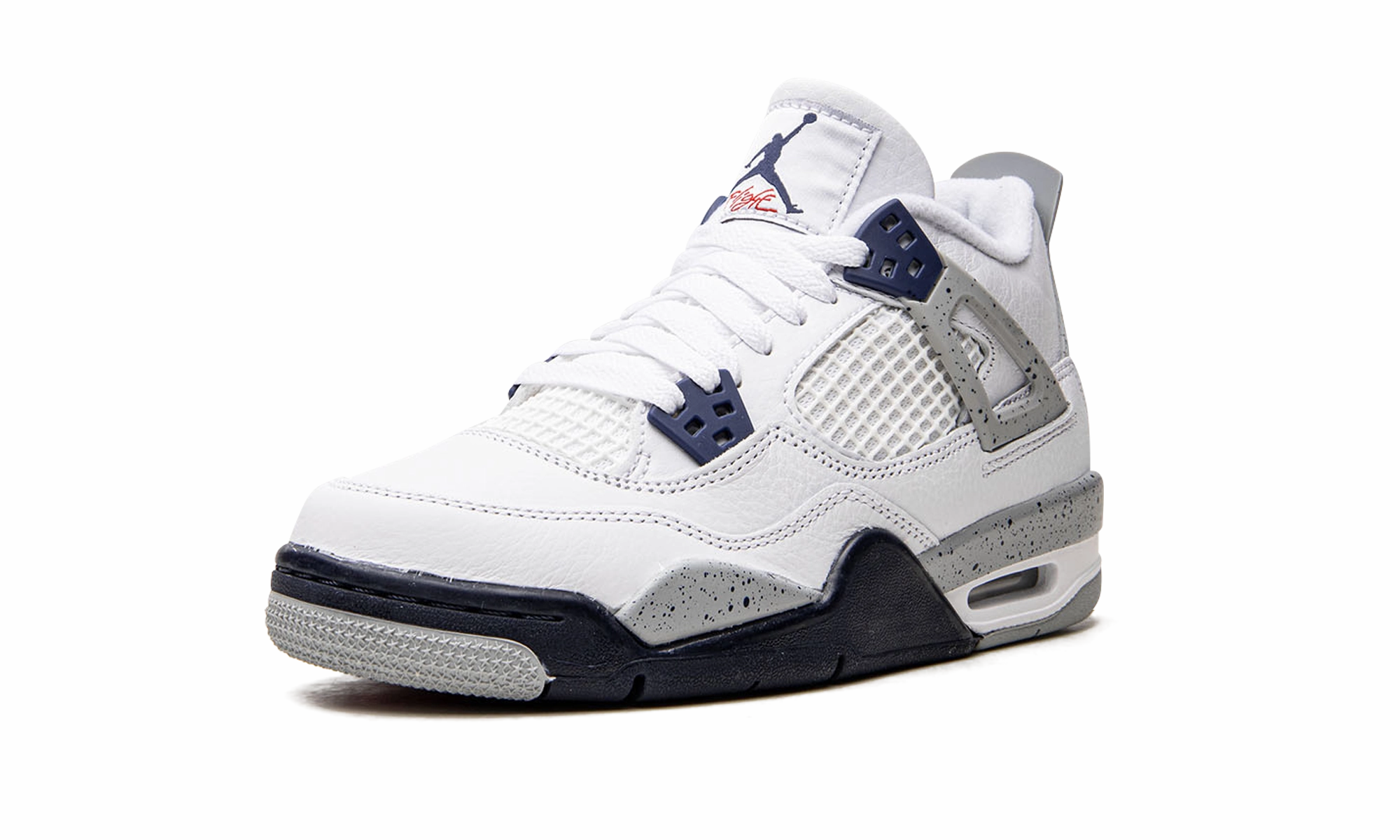 Air Jordan 4 Retro GS "Midnight Navy" Fitness Ready Stable Walk