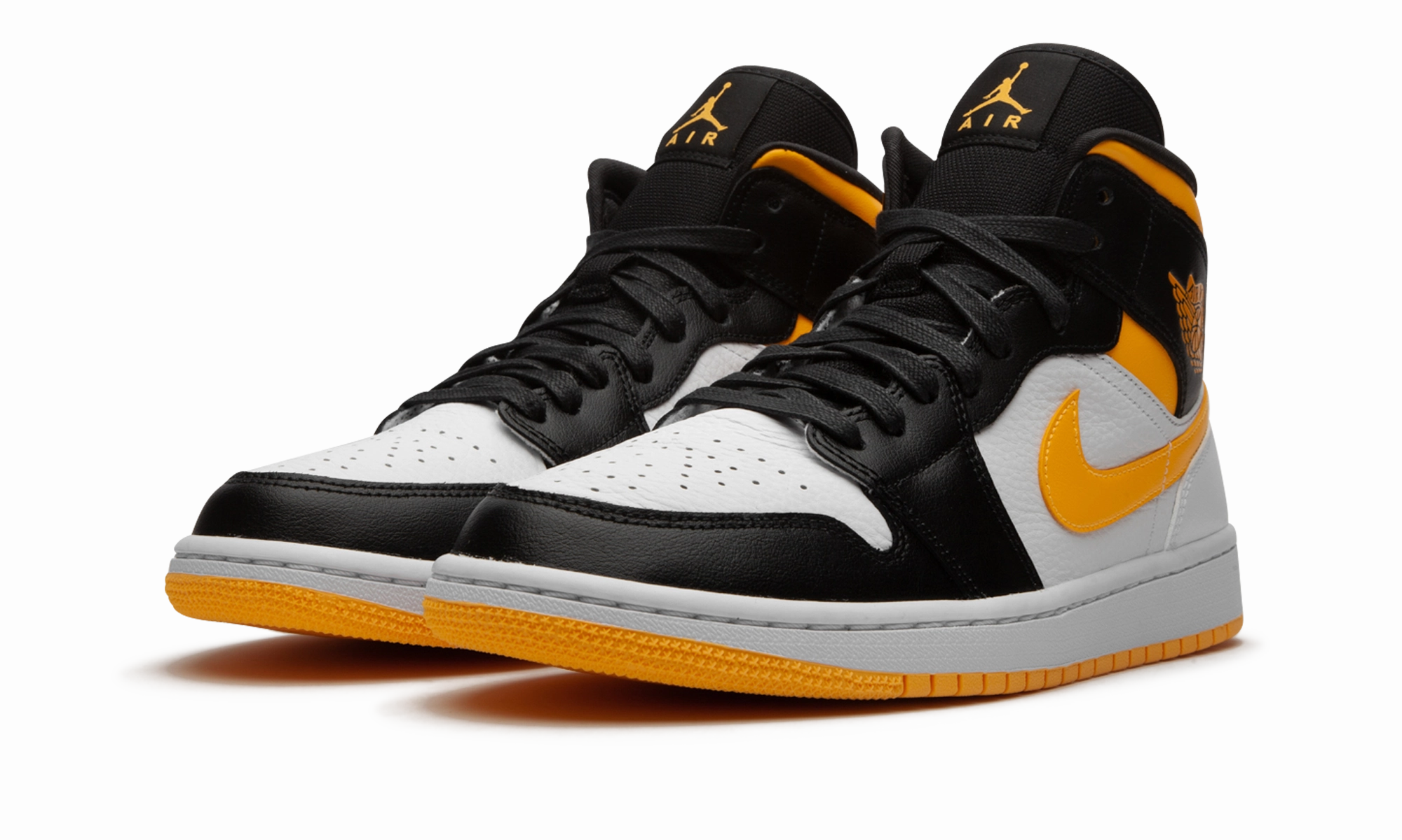 AIR JORDAN 1 MID SE WMNS "Laser Orange/Black" Quick Lace System