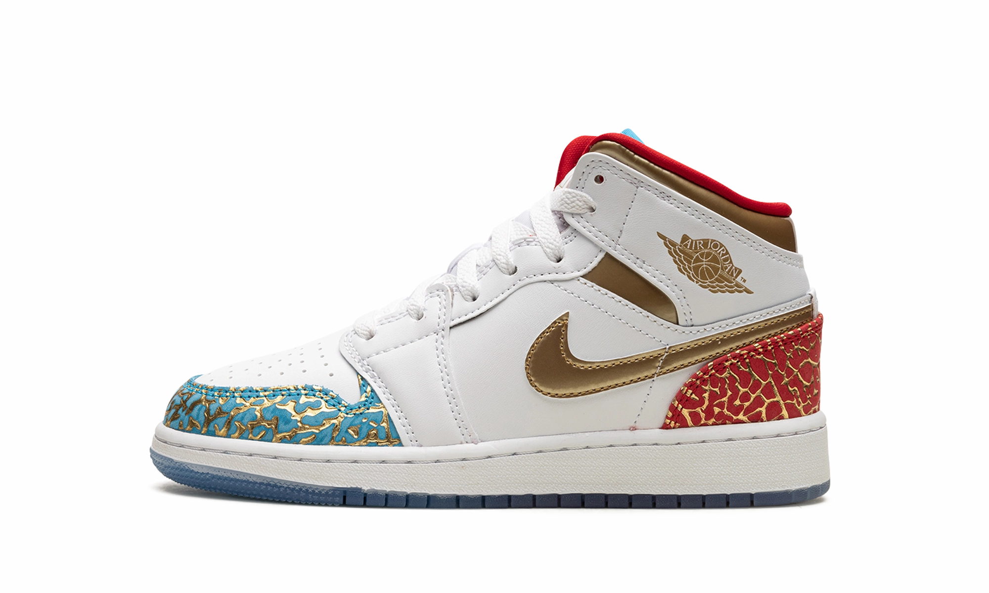 Air Jordan 1 Mid GS "UNC To Chicago" Reliable flair