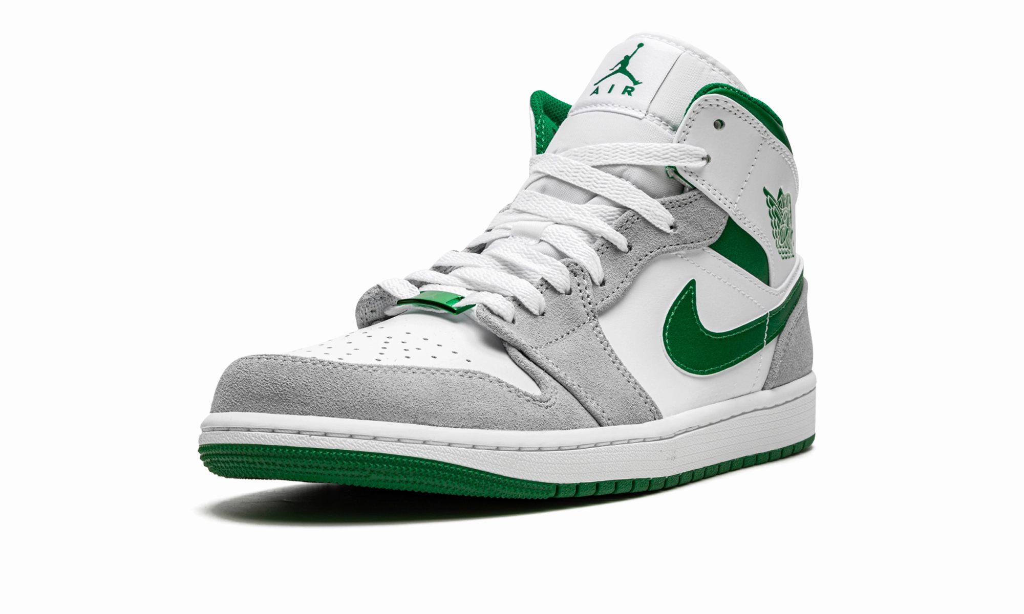 Air Jordan 1 Mid SE "Grey / Pine Green / White" Go Sport