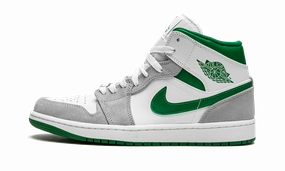 Casual Moves Step Forward Air Jordan 1 Mid SE "Grey / Pine Green / White"