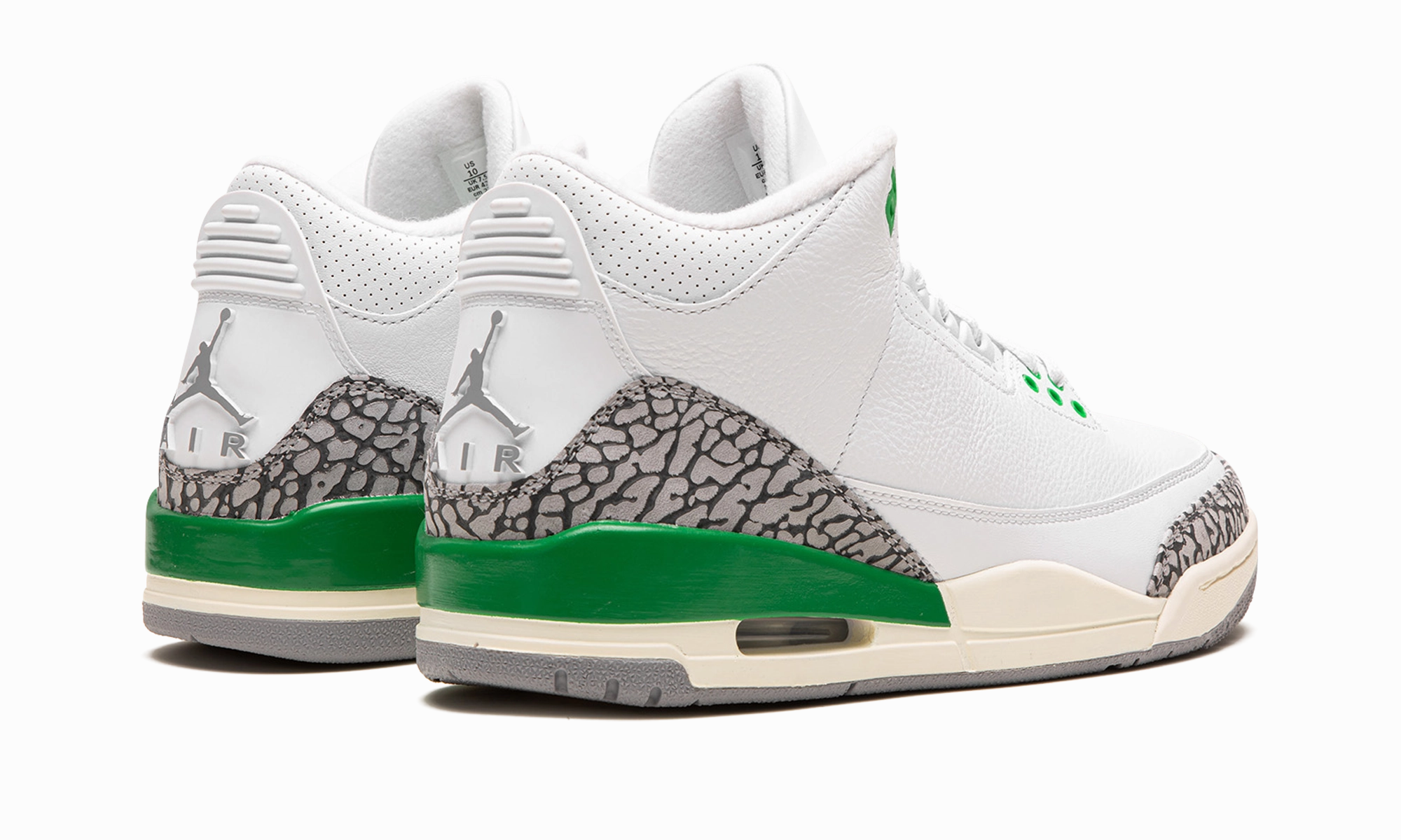 Tailored ease Streamlined wear AIR JORDAN 3 WMNS "Lucky Green"