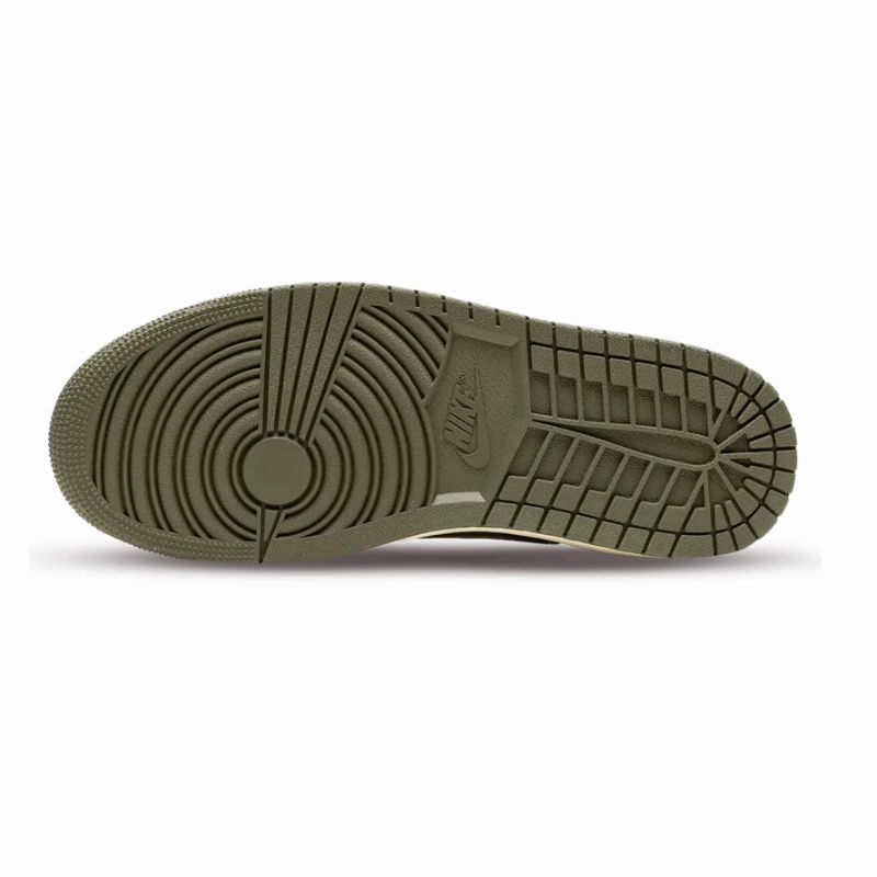 Reinforced toe aerobic - shoes Air Jordan 1 Low X Travis Scott Olive
