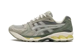 morning run GEL KAYANO 14 "Olive Grey Pure Silver"