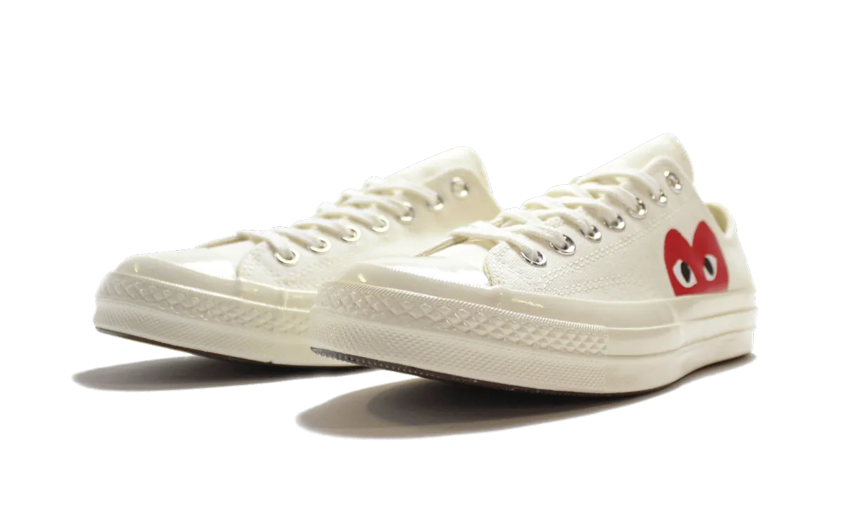 Chuck 70 Ox "Comme Des Garons PLAY / Half Heart White" Night Out