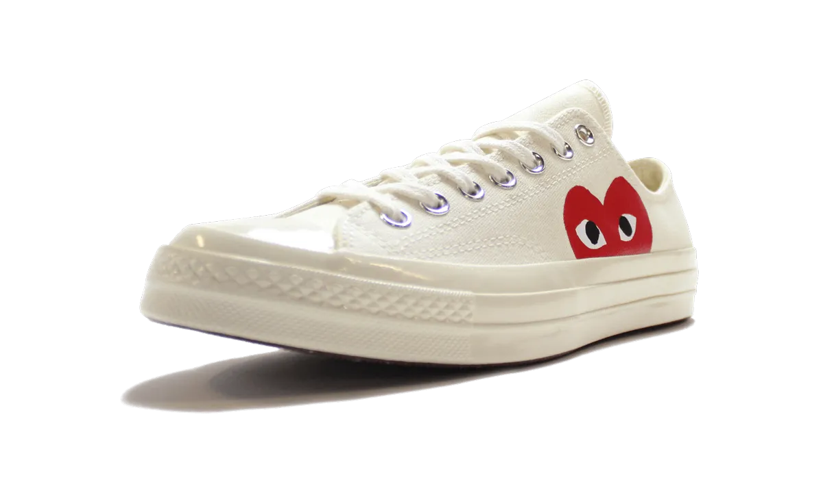 Log Hike Chuck 70 Ox "Comme Des Garons PLAY / Half Heart White"