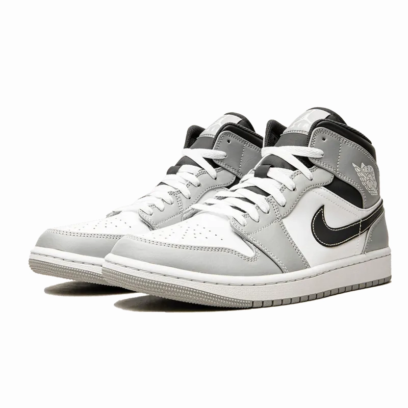 Air Jordan 1 Mid Light Smoke Grey Modern Walk