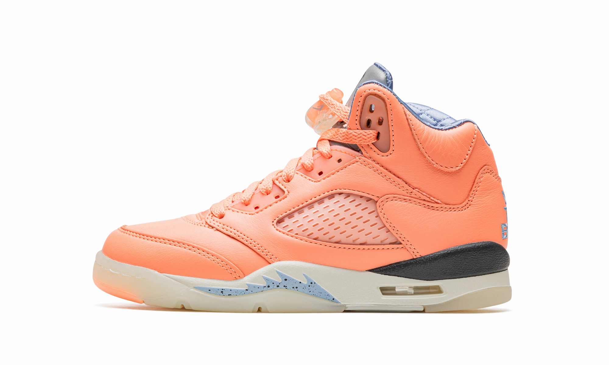 Air Jordan 5 GS "DJ Khaled - Crimson Bliss" striped running option