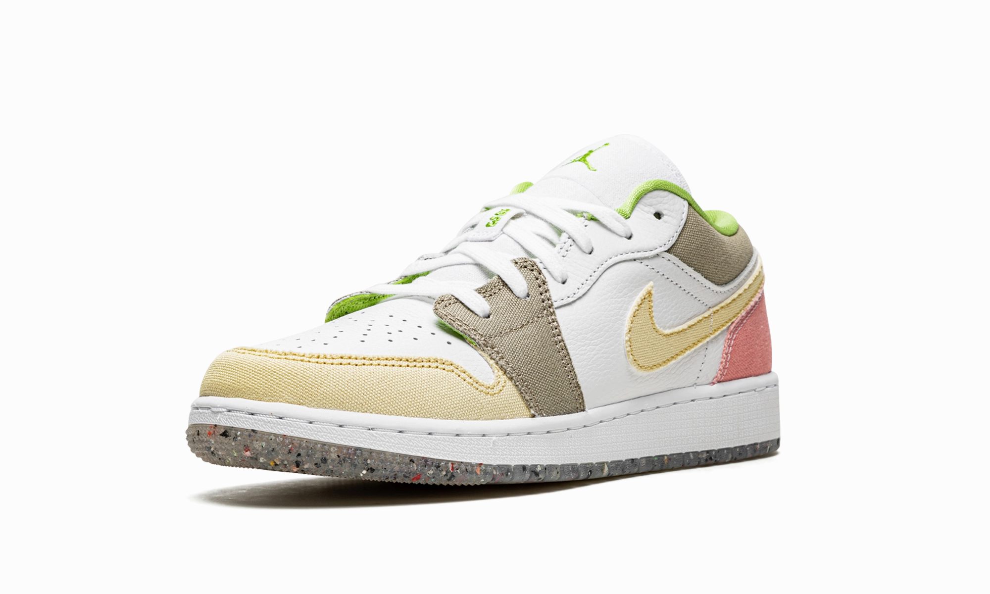 Air Jordan 1 Low GS "Multicolor Pastel Grind" Weekend Comfort All-Round Wear