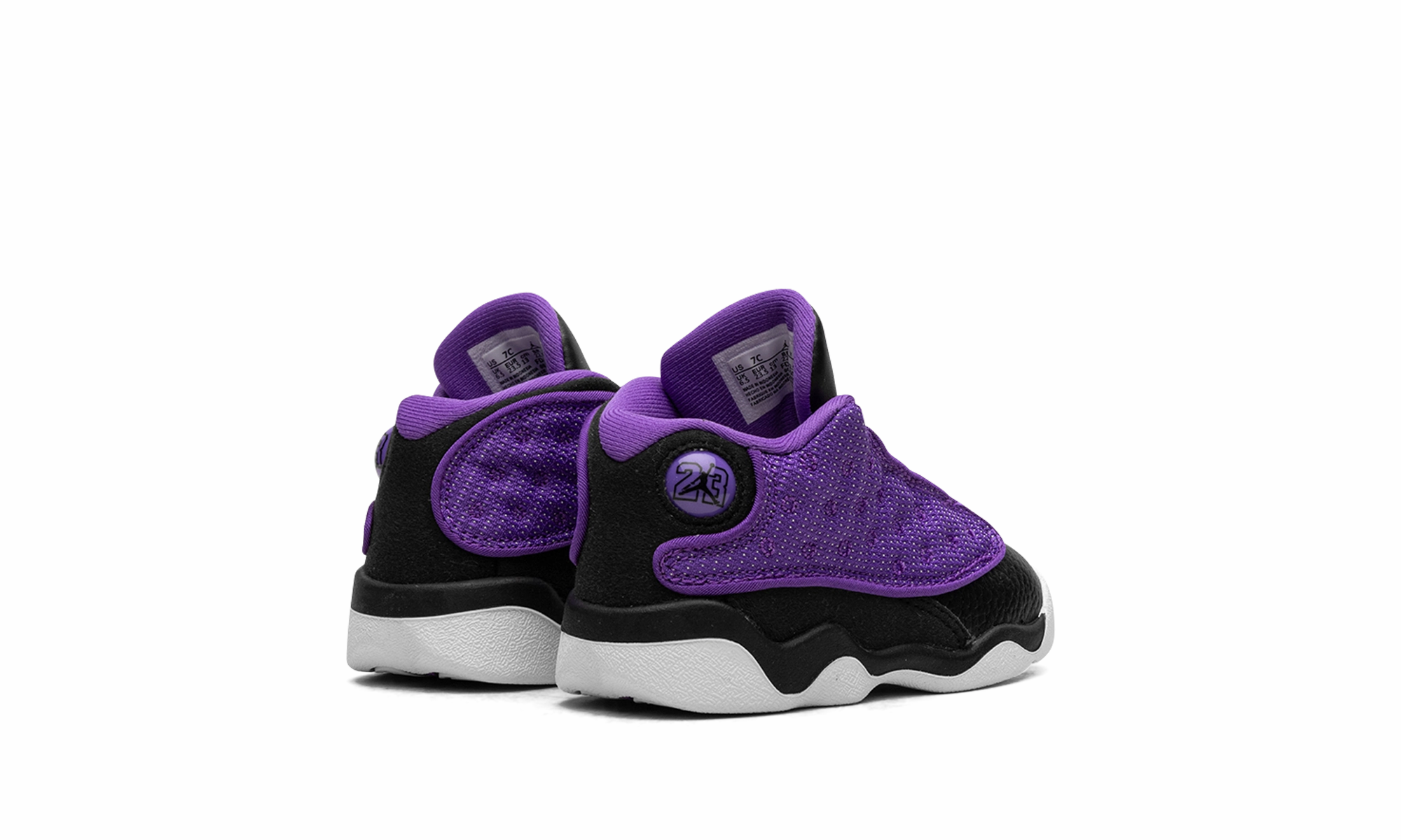 Travel Light Iconic arch Air Jordan 13 TD "Purple Venom"
