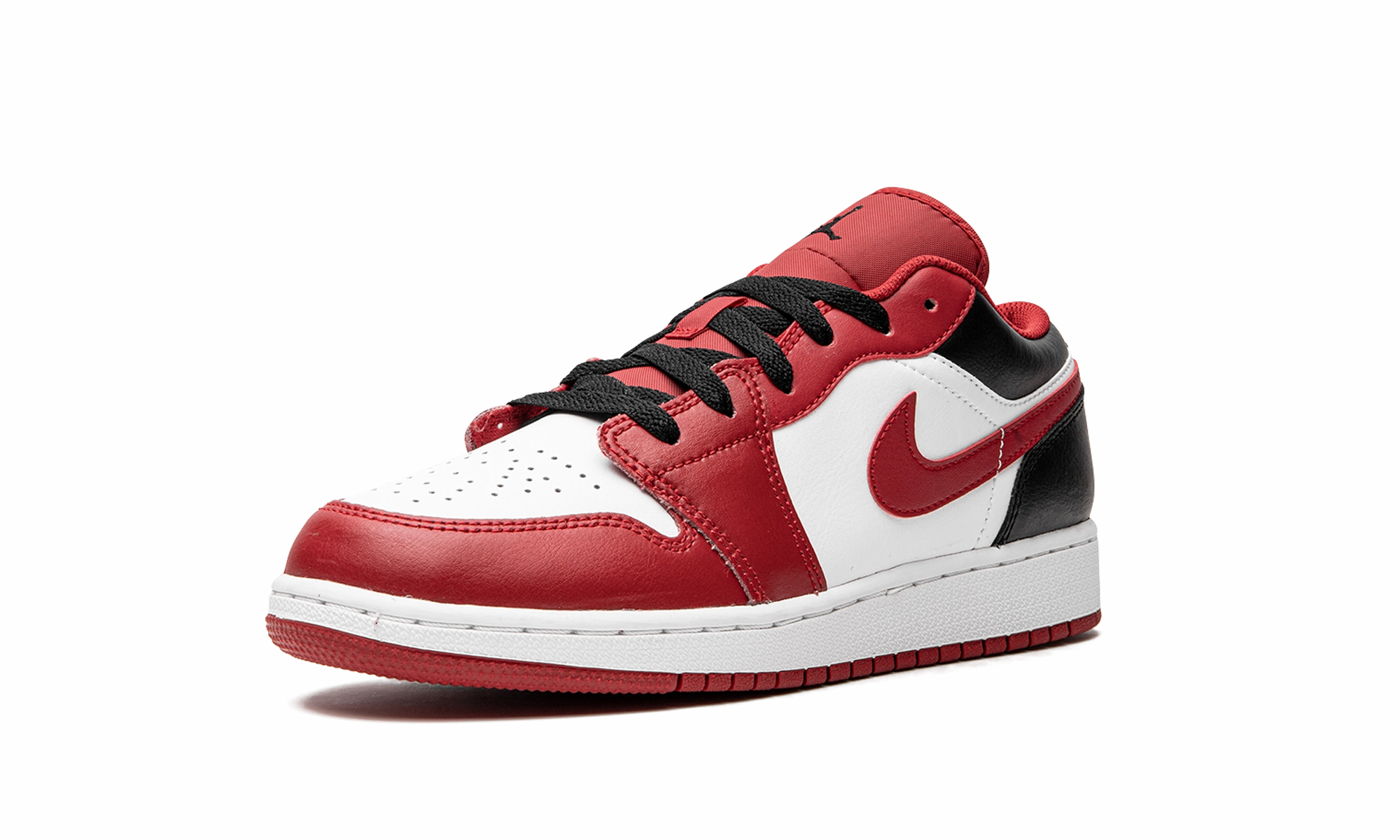 Supportive Comfort Style Boost Air Jordan 1 Low GS "Reverse Black Toe"