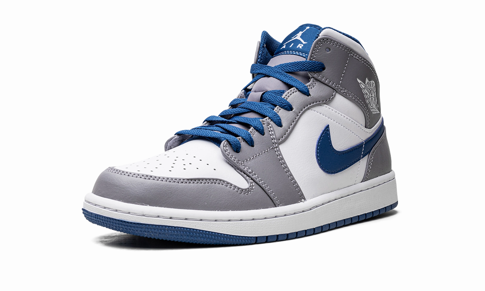 Air Jordan 1 Mid "True Blue" Lace Secure