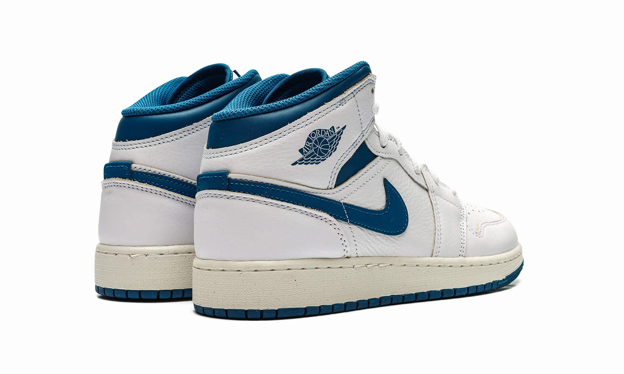 Comfortable Ride Air Jordan 1 Mid SE GS "INDUSTRIAL BLUE"