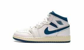 Air Jordan 1 Mid SE GS "INDUSTRIAL BLUE" Shock-absorbent wear