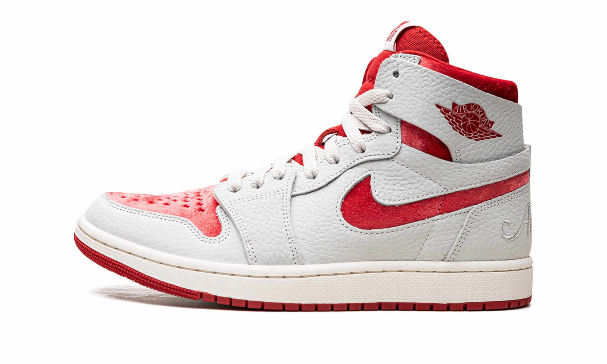 AIR JORDAN 1 ZOOM CMFT 2 WMNS "Valentine's Day" Durable arch Soft Leather