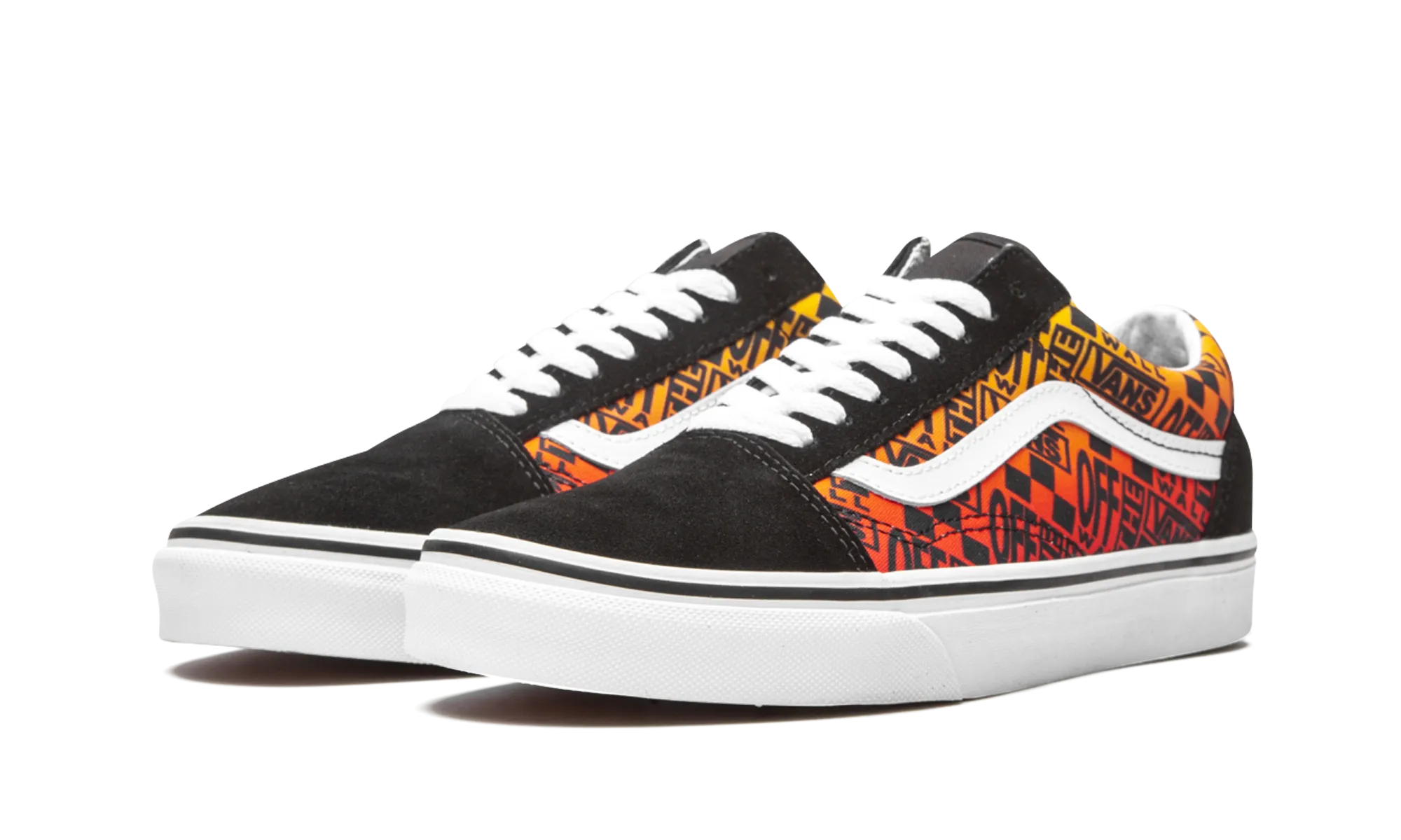 Old Skool "Off the Wall Logos - Orange" Hold Step